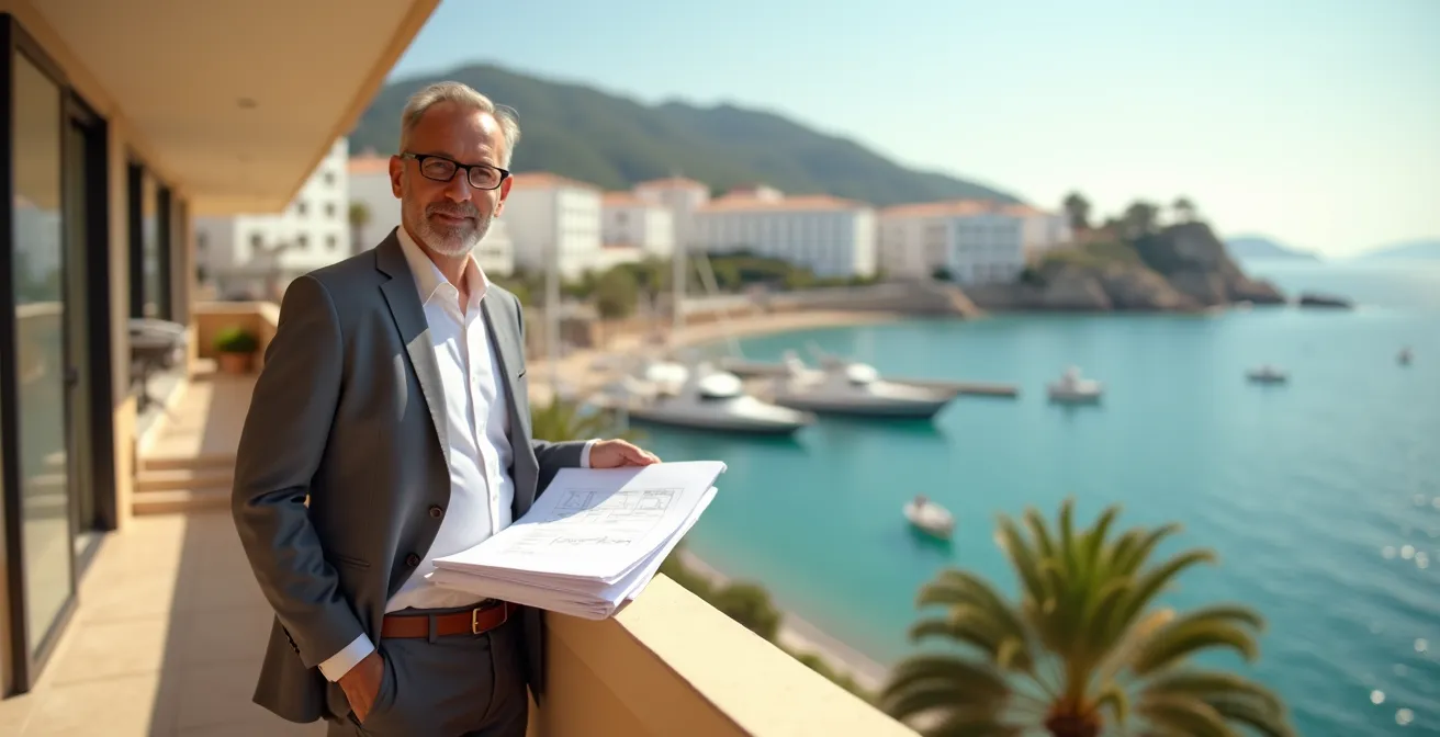 Investisseur français contemplant l'opportunité d'achat immobilier à Roses sur la Costa Brava